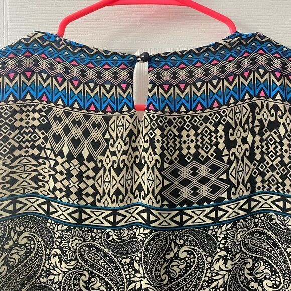 AS U WISH Multicolor aztec mixed prints lace dress m - Picture 6 of 9